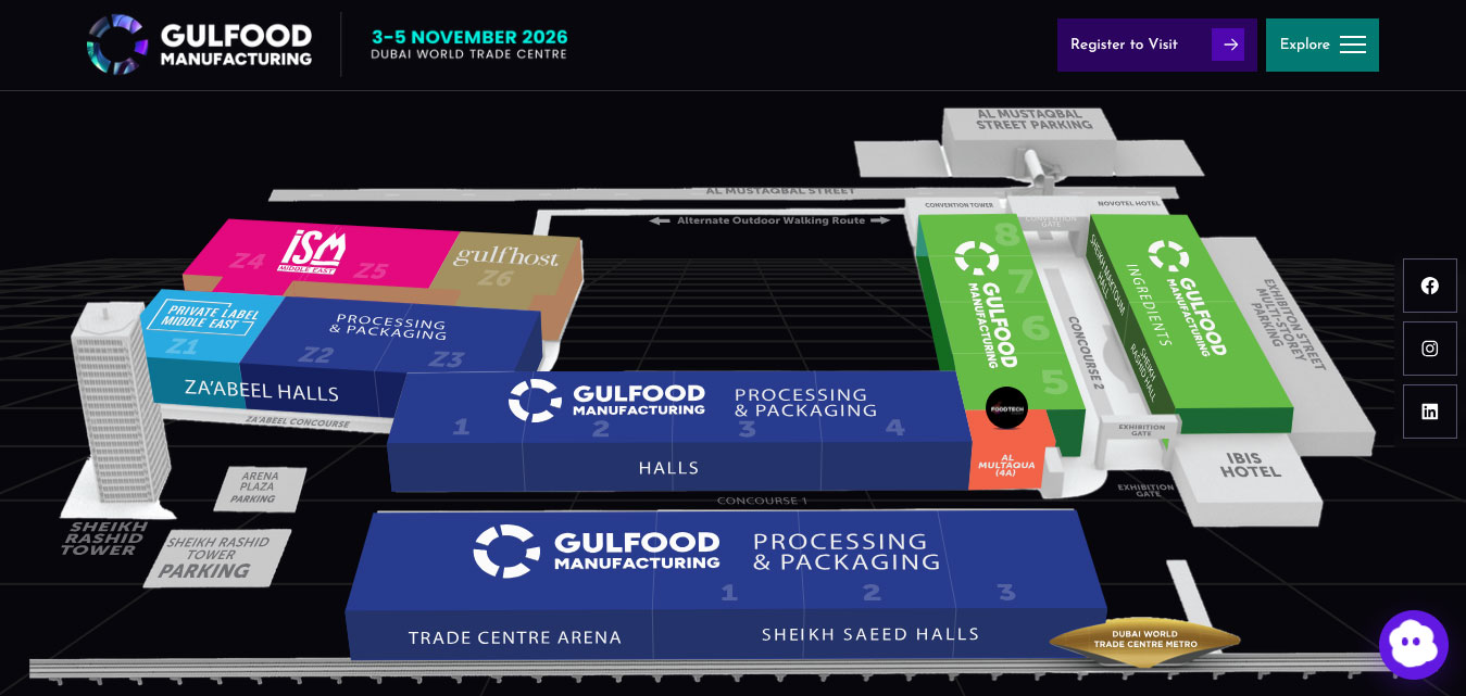 Gulfood Manufacturing 2026-mapa