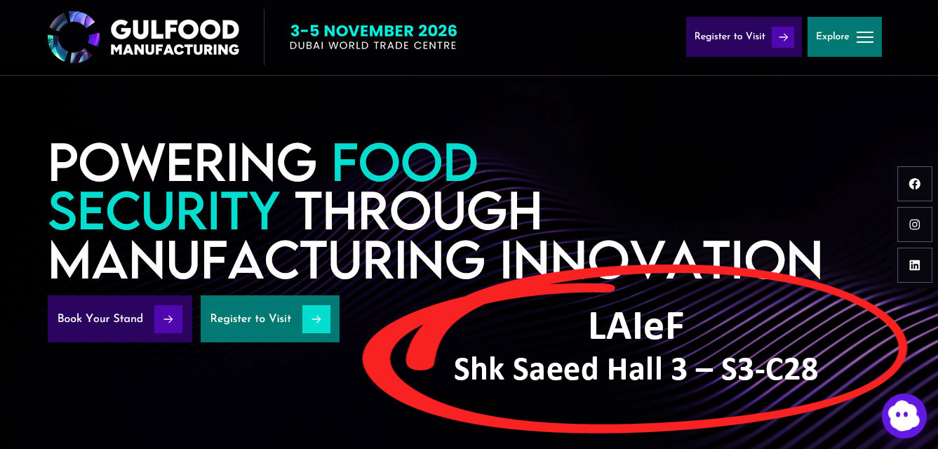 LAIeF en Gulfood Manufacturing 2026